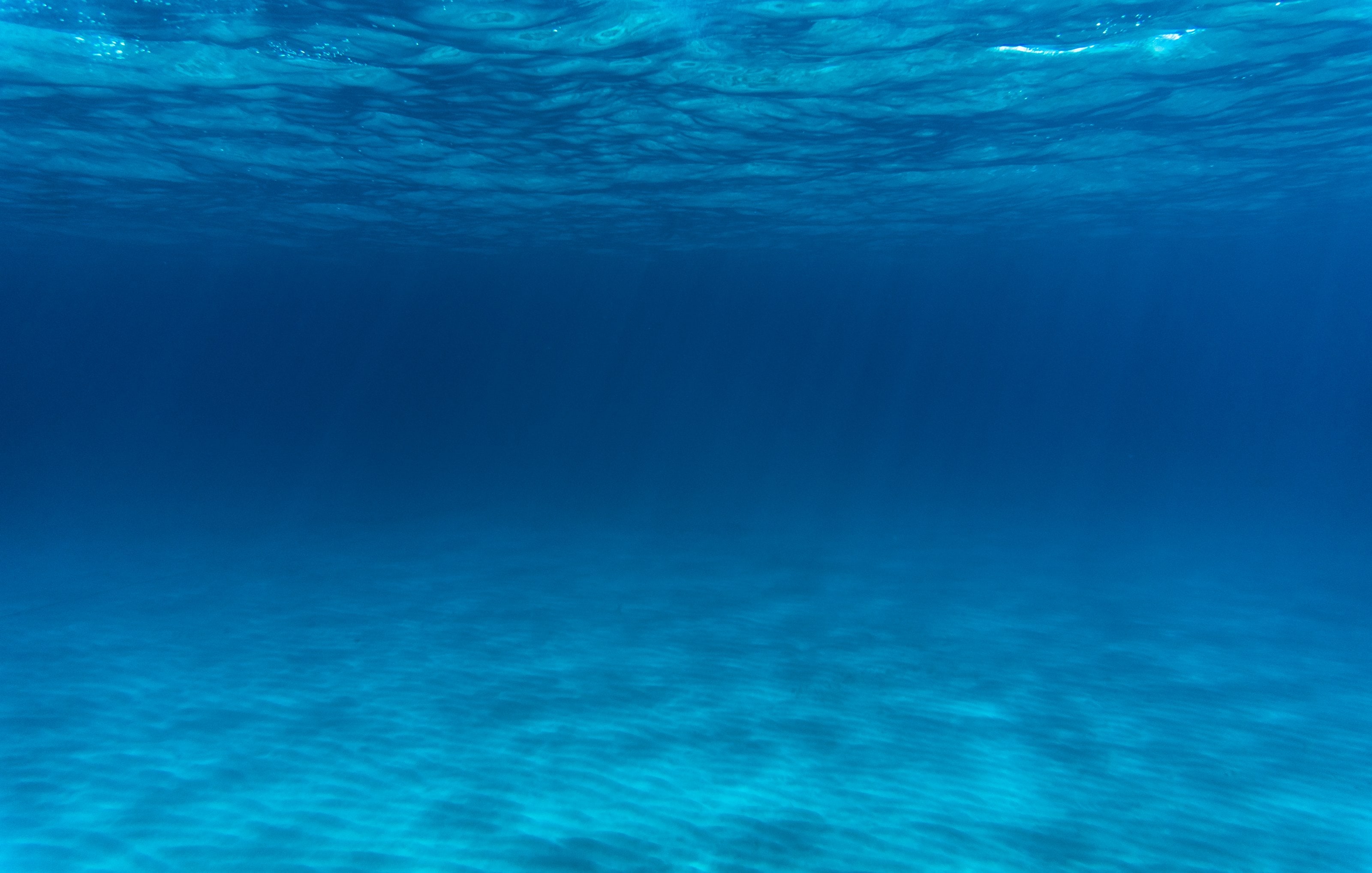 Open water, lit from above